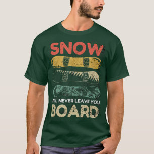 レトロスノーボードスノーボーダースノーボード Tシャツ