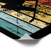 レトロスノーボードスノーボードスキーバケーションスノーボア ポスター (角)