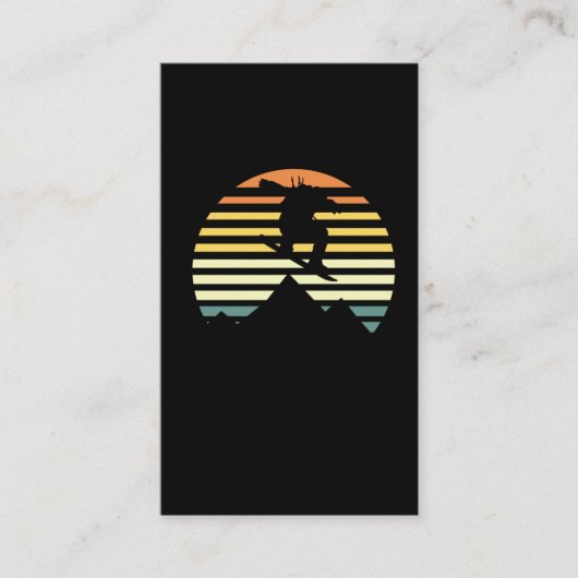 レトロスノーボードフリースタイルジャンプマウンテンズ 名刺 (正面)