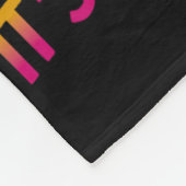 レトロスノーボードライズとシャインパウダータイム80sスノ フリースブランケット (角)