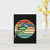 レトロスノーボード1 カード (黄色い花)