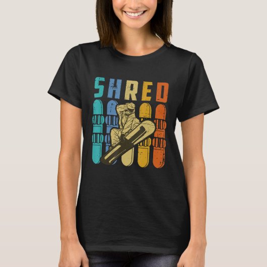 レトロスノーボード Tシャツ (正面)
