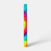 レトロスパイラルレインボー絞り染め署名 SAMSUNG GALAXYケース (左側面)