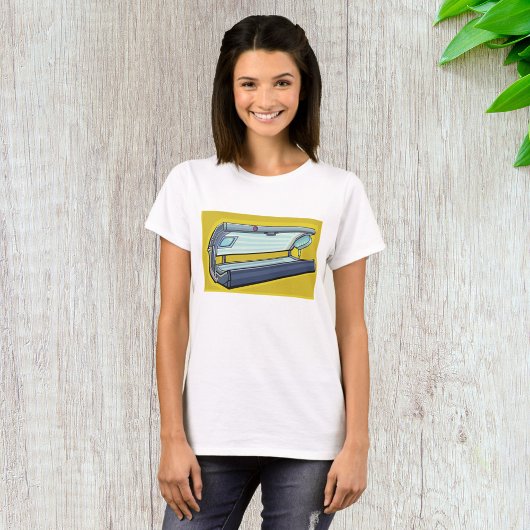 レトロスパタンニングベッド Tシャツ