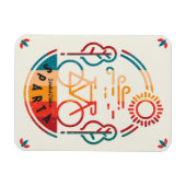 レトロスパルタバイクリール マグネット (横)