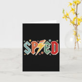 レトロスパード先生鉛筆稲妻ボルトSに戻る カード (黄色い花)