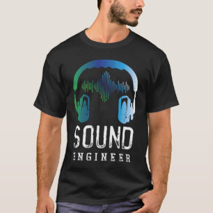 レトロスピーカー音楽オーディオエンジニアリングサウンドエンジン Tシャツ
