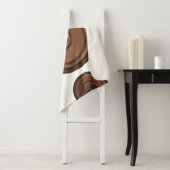 レトロスピーカー：ブラウン、孤立した白。 シェルパブランケット (インサイチュ)