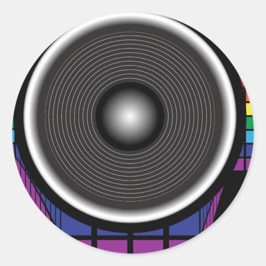 レトロスピーカ ラウンドシール (正面)