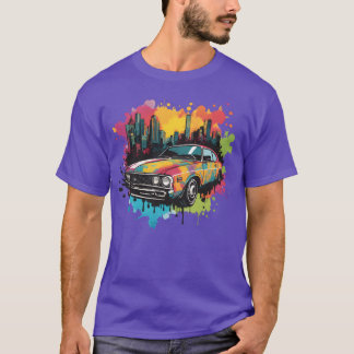 レトロスプラッシュネオンカー レトロガール Tシャツ