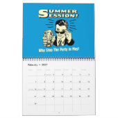 レトロスプーフ大学カレンダー カレンダー (2月 2027)