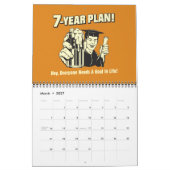 レトロスプーフ大学カレンダー カレンダー (3月 2027)