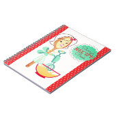 レトロスプーンベーキングガールクックブックレシピノート ノートブック (左側)