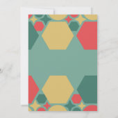 レトロスペインのフェスティバルフィエスタノチェブエナクリスマス 招待状 (裏面)