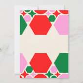 レトロスペインのフェスティバルポサダナビデナクリスマス 招待状 (裏面)