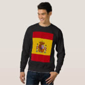レトロスペインのヴィンテージ国旗スペイン スウェットシャツ (正面フル)
