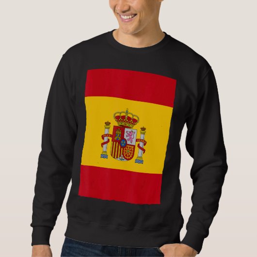レトロスペインのヴィンテージ国旗スペイン スウェットシャツ (正面)