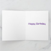 レトロスペースギャラクシーバースデーカード カード (内部)