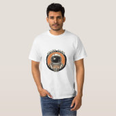 レトロスペースクラブ 1987 ヴィンテージ宇宙飛行士バッジ Tシャツ (正面フル)