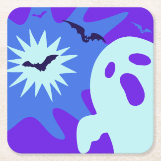 レトロスポオクタクルハローウィンパーティ スクエアペーパーコースター