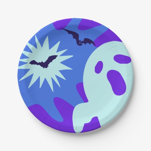 レトロスポオクタクルハローウィンパーティ ペーパープレート (正面)