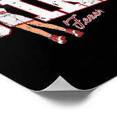 レトロスポーツ引用文ガールバスケットボールおもしろいのように撮影 ポスター (角)