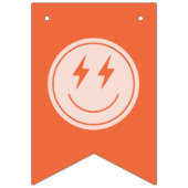 レトロスマイルハッピーバースデー バンティングフラッグ (第1の旗)