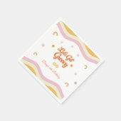 レトロスマイルGroovyを取得しよう子供の誕生日 スタンダードカクテルナプキン (角)