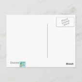 レトロスモールタウンミルクマンポストカード ポストカード (裏面)