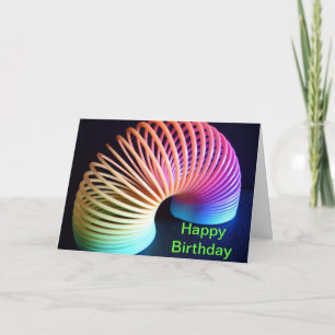 レトロスリンキー誕生日カード個人用設定 カード