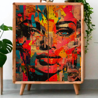 レトロスルリー女性の切り離し 薄葉紙