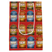 レトロスロットパターン ミディアムペーパーバッグ (裏面)