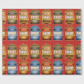 レトロスロットパターン ラッピングペーパー (フラット)