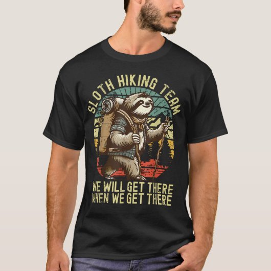 レトロスローヒキンチーム 私たちはいつか着く Tシャツ (正面)