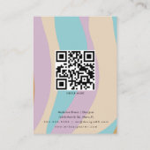 レトロスワーズアーティザンイヤリングディスプレイカード コーリングカード (裏面)