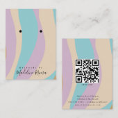 レトロスワーズアーティザンイヤリングディスプレイカード コーリングカード (正面/裏面)