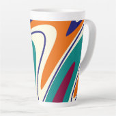 レトロスワーズクラシック- 70sスタイル カフェラテマグ (右アングル)