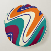 レトロスワーズクラシック- 70sスタイル ラウンドクッション (裏面)