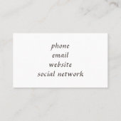 レトロスワーズパターン名刺 名刺 (裏面)