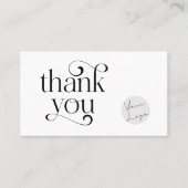 レトロスワールありがとうショッピングスモールブランディング 名刺 (正面)