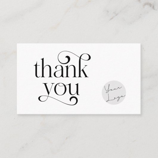 レトロスワールありがとうショッピングスモールブランディング 名刺 (正面)