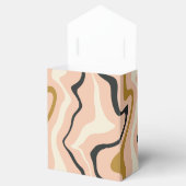 レトロスワールアーチピンクブラック金ゴールドクリーム結婚ズ フェイバーボックス (オープン)