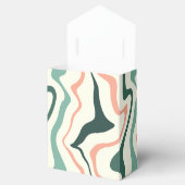 レトロスワールアーチミントグリーンアンドピンク結婚ズ フェイバーボックス (オープン)