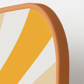 レトロスワールピックルボールパドル | グルービーサンシャイン ピックルボールラケット (左詳細)