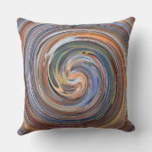 レトロスワール抽象芸術アート#12 クッション (裏面)