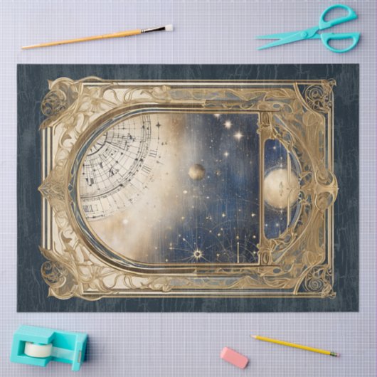 レトロス占星術のテナルスターズ海軍デクページ 薄葉紙 (クラフト)