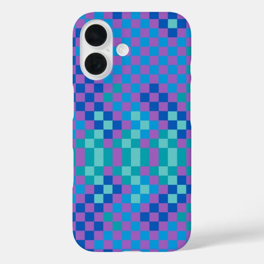 レトロス市松模様にネーク市松模様にパターン Case-Mate iPhoneケース (裏面)