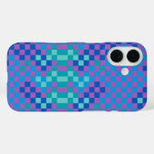 レトロス市松模様にネーク市松模様にパターン Case-Mate iPhoneケース (裏面 (横))