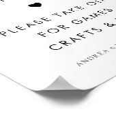 レトロス忙しクリプト子供へハート結婚の符号 ポスター (角)