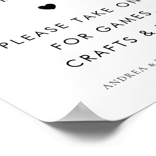 レトロス忙しクリプト子供へハート結婚の符号 ポスター (角)